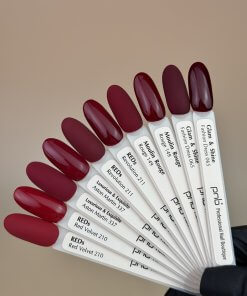 PNB UV/LED Gel Polish – Dunkle Rot- und Bordeauxtöne: Red Velvet, Aston Martin, Revolution, Moulin Rouge, Fashion Dress