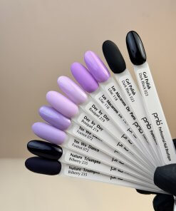 PNB UV/LED Gel Polish – Lila-, Violett- und Schwarztöne: Bilberry, Foxtrot, Bouquet, Lilac, Dark Black