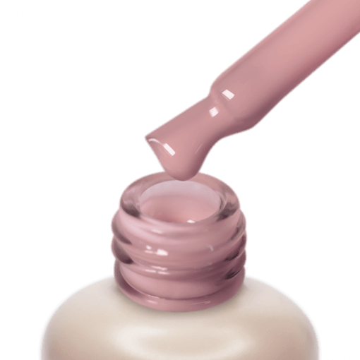 Pinsel mit PNB Camouflage Base Candy – UV/LED Rosa Gel