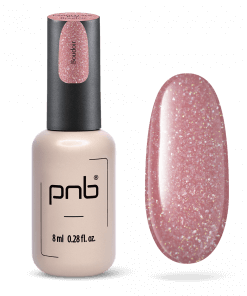 PNB Camouflage Base Boudoir – Flasche mit Swatch in dunklem Nude-Rosé