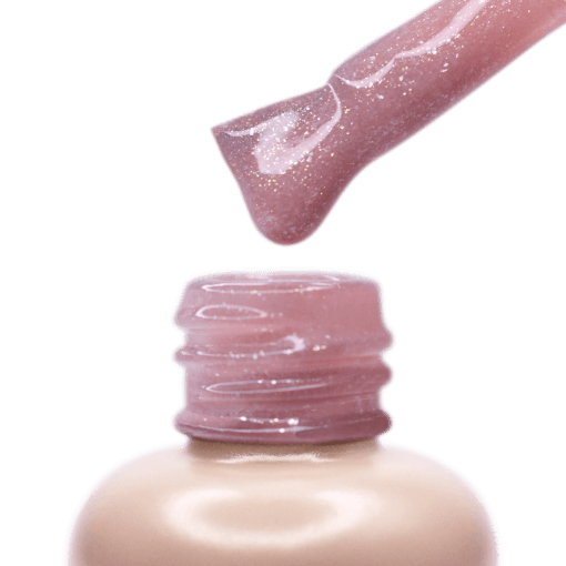 Pinsel mit PNB Camouflage Base Boudoir – UV/LED Gel in sinnlichem Rosé