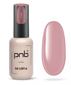 PNB Camouflage Base Candy – Flasche mit Swatch in Pastellrosa
