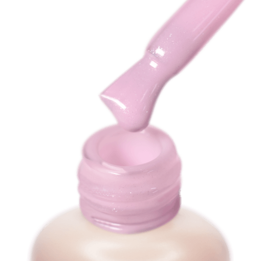 Pinsel mit PNB Camouflage Base Lilac Blush – UV/LED Gel in Rosaviolett