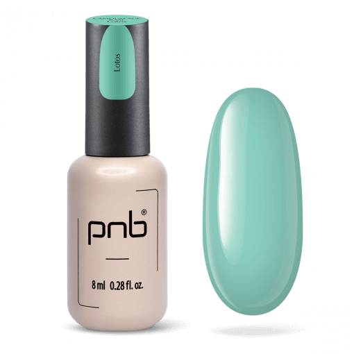 PNB Camouflage Base Lotus Mint – Flasche mit Swatch in Mintgrün
