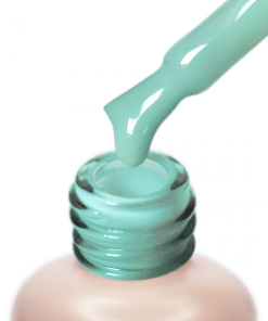 Pinsel mit PNB Camouflage Base Lotus Mint – UV/LED Gel in Mintgrün