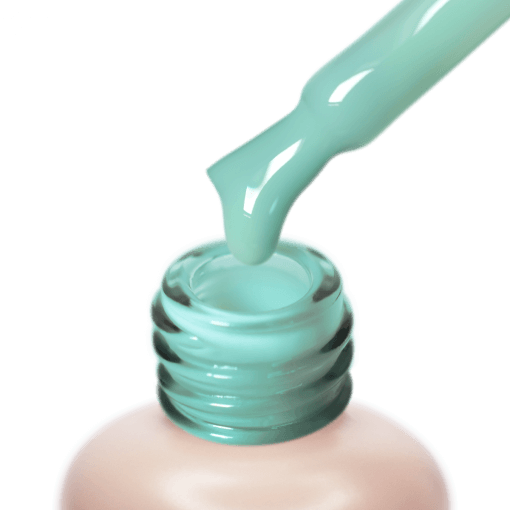 Pinsel mit PNB Camouflage Base Lotus Mint – UV/LED Gel in Mintgrün