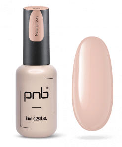 PNB Camouflage Base Natural Ivory – Flasche mit Swatch in natürlichem Elfenbein-Ton