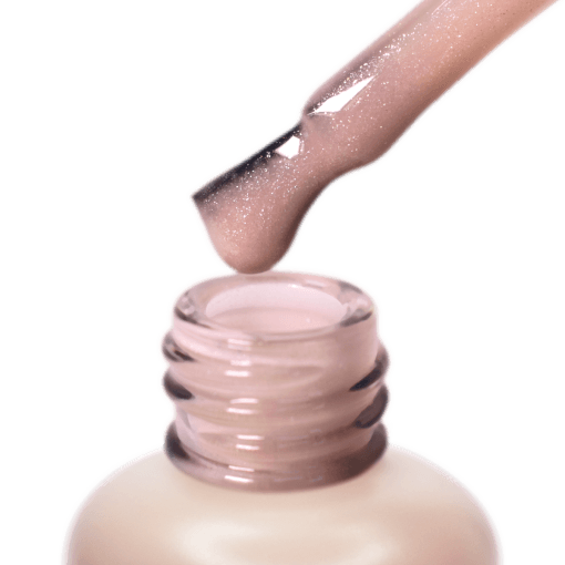 Makroaufnahme der PNB Camouflage Base Silver Rose – UV/LED Gel mit zartem Rosé-Schimmer, perfekte Deckkraft für French & Babyboomer Nails