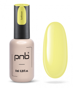 PNB Camouflage Base Sunflower – Flasche mit Swatch in hellem Gelb