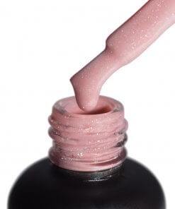 PNB Crystal Base Pink – UV/LED Gummibase mit leichtem Rosé-Ton auf Pinsel