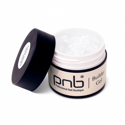 PNB Builder Gel Snow White 15 ml – UV/LED Aufbaugel in kühlem Weiß für professionelle Nagelmodellage