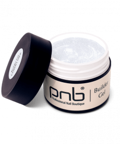 PNB Builder Gel Cosmo Milk – UV/LED Aufbaugel milchig weiß mit Glitzer, 15 ml
