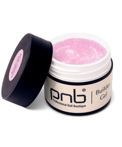 PNB Builder Gel Cosmo Rose – UV/LED Aufbaugel Rosa mit Glitzer, 15 ml