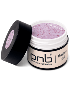 Geöffnetes PNB Builder Gel Crystal Bloom – roséfarbenes Glitzer-Aufbaugel mit UV/LED-Härtung