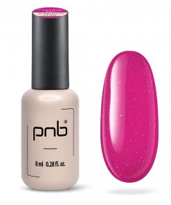 PNB Camouflage Base Bubblegum Glow – Flasche mit Farb-Swatch in kräftigem Neonpink