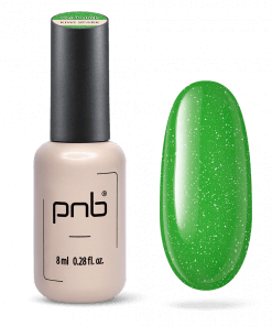 PNB Gel Polish Kiwi Spark – UV/LED Nagellack Grün mit Glitzer, 8 ml