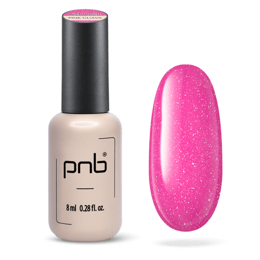 PNB Gel Polish Pink Guava – UV/LED Nagellack Pink mit Glitzer, 8 ml