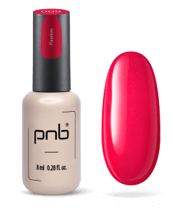 PNB Gel Polish 009 – UV/LED-Gel Flasche mit Farb-Swatch in elegantem Nude-Ton