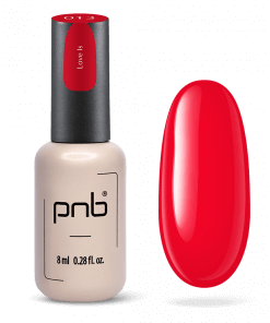 PNB Gel Polish 013 – 8 ml Flasche mit UV/LED Gel Polish und Farbmuster in Nude-Mauve