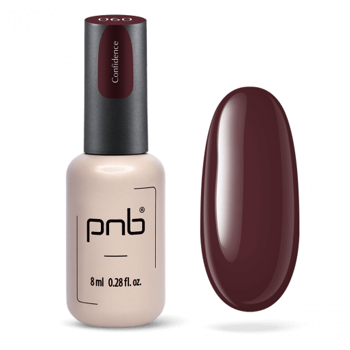 PNB Gel Polish 060 – UV/LED Gellackflasche mit pfirsichfarbenem Swatch
