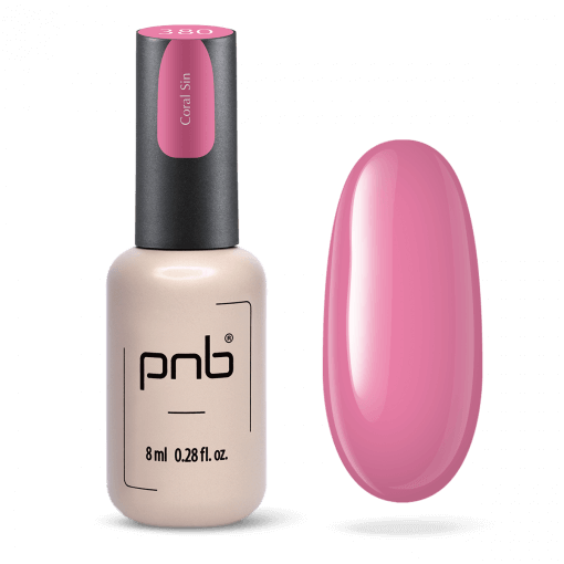 PNB Gel Polish 380 – 8 ml UV/LED Gellack in warmem Korallrosa