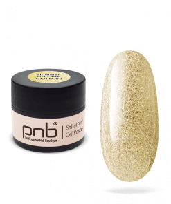 PNB Shimmer Gel Paste 02 Gold – UV/LED Nailart-Gel mit goldenem Glanz, 5 ml