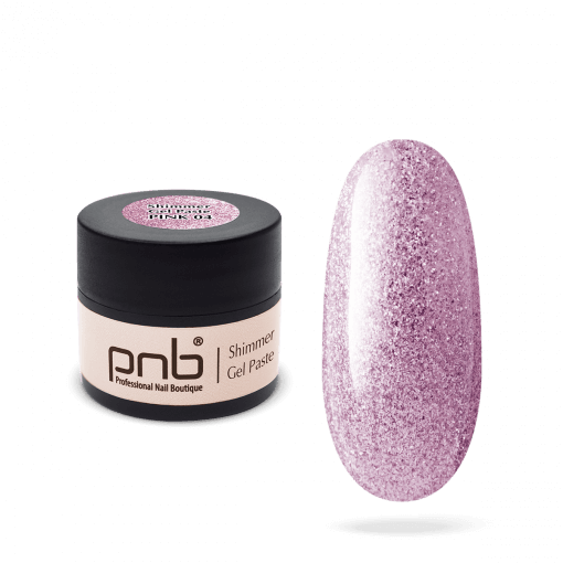 PNB Shimmer Gel Paste Pink – UV/LED Nailart-Gel mit Rosa-Schimmer, 5 ml