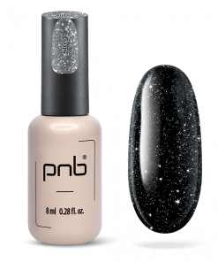 PNB Shock Top Silver – No Wipe UV/LED Top Coat mit Silberglitzer 8 ml
