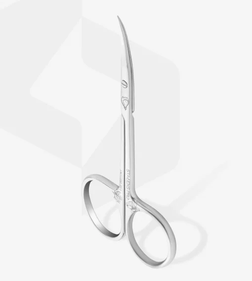 Staleks Nagelhautschere EXCLUSIVE 22 TYPE 1 mit gebogener Schneide – Seitenansicht
