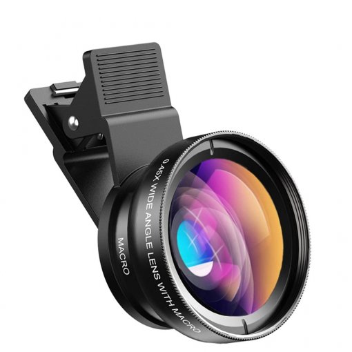 APEXEL Handy Makroobjektiv für Smartphone mit Clip – 2-in-1 Makro- und Weitwinkel-Linse für mobile Fotografie