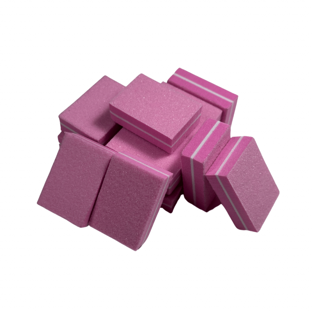 Mini Nagel Buffer Feilen 100/180 – Set in Pink