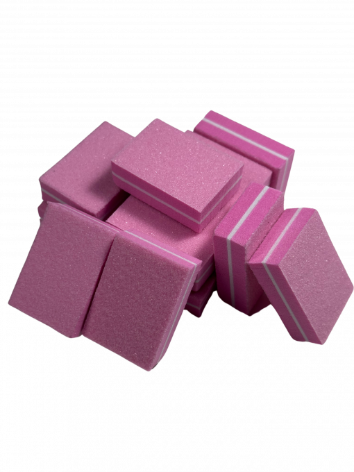 Mini Nagel Buffer Feilen 100/180 – Set in Pink