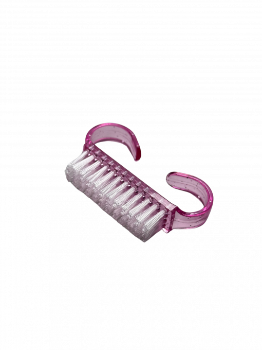 Kleine Nagelbürste in Pink – ideal zur Reinigung der Nageloberfläche bei Maniküre und Modellage