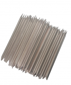 Orange Wood Sticks 100 Stück – Rosenholzstäbchen für Nagelpflege und Maniküre
