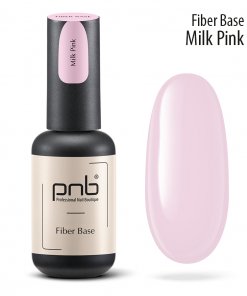 PNB Revital Fiber Base Milk Pink 17 ml – Flasche mit Swatch