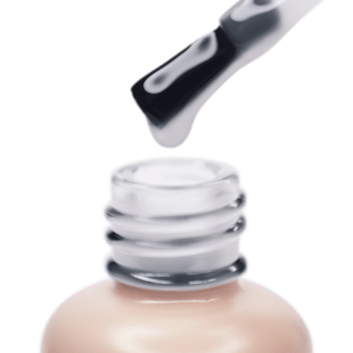 Makroaufnahme PNB Powder Top No Wipe – Gelpinsel mit weicher, halbtransparenter Textur