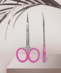 Staleks Nagelhautschere SMART 40 TYP 3 – Vorder- und Seitenansicht mit pinkem Griff