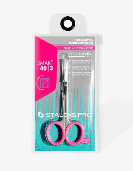 Verpackung der Staleks Nagelhautschere SMART 40 TYP 3 – Profi Maniküre-Instrument