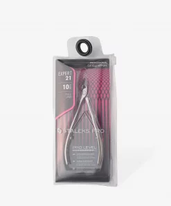 Verpackung der Staleks Professionelle Nagelhautzange EXPERT 21 – professionelle Maniküre Werkzeug sicher verpackt