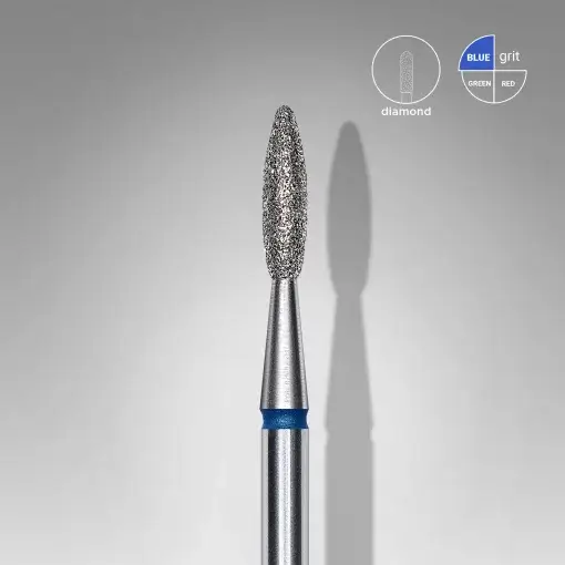 Makroaufnahme Staleks Diamantfräser Flamme Blau