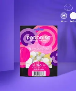 Pododisc Ersatzfeilen 240 Grit Staleks Pro M 20mm – 50 Stück