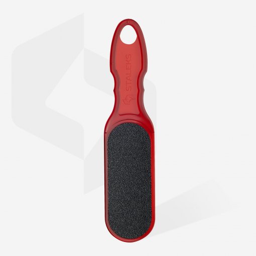 Staleks PRO Fußfeile Rot mit schwarzer Feilfläche – professionelle Pediküre
