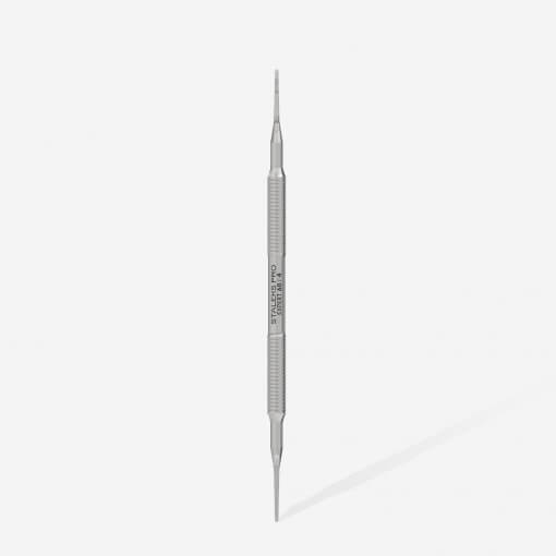 STALEKS PRO Nagelhautpuscher EXPERT 60/4 – doppelseitiges Werkzeug aus Edelstahl