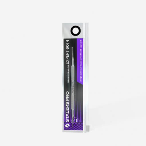 STALEKS PRO Nagelhautpuscher EXPERT 60/4 – professionelles Maniküre-Werkzeug in Verpackung