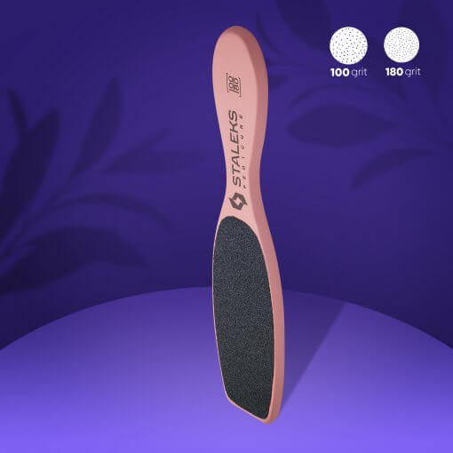 STALEKS Beauty & Care 20 Typ 3 – Pediküre-Feile aus Holz, doppelseitig 100/180 Grit