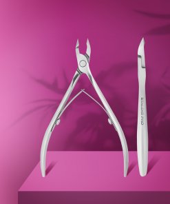 STALEKS PRO EXPERT 90 Nagelhautzange – Vorder- und Seitenansicht, 5 mm Half Jaw
