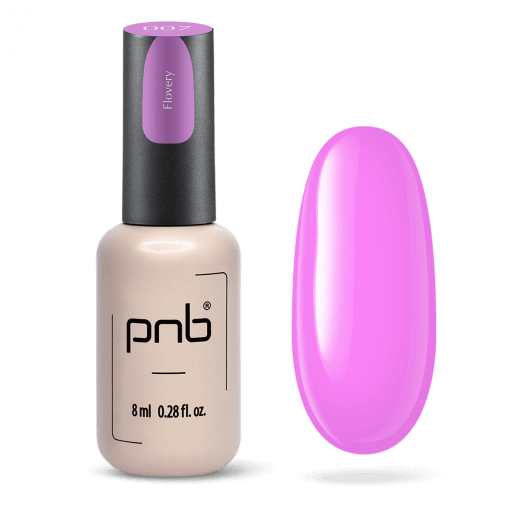 PNB Gel Polish 007 Flowery 8 ml Flasche mit Farbmustertip