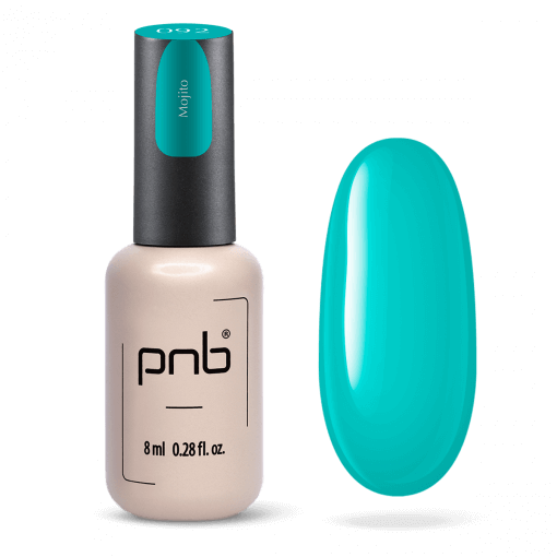 PNB Gel Polish 092 Mojito – Flasche 8 ml mit Farbprobe Türkis