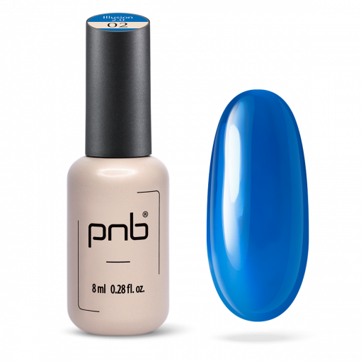 PNB UV/LED Gel Polish Illusion 2.0 02 Blau – Glas-Effekt Nagellack Flasche