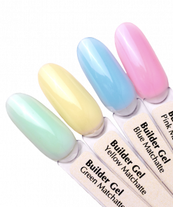 PNB Builder Gel Matchatte Farbpalette – Pastelltöne für professionelle Nagelmodellage
